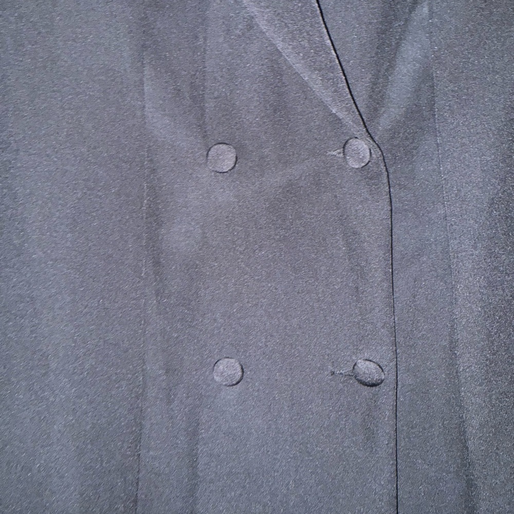 Women's Black Double-Breasted Blazer Dress/Coat- Size M/US 6 - Picture 6 of 7
